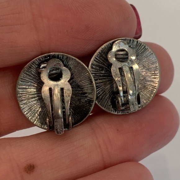 💐5/25 clip on classic round cheetah print silver - Picture 2 of 6